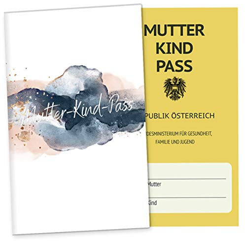 OLGS Mutter-Kind-Pass Hülle Golden Glamour Splash | Mutter-Kind-Passhülle Schwangerschaft Geschenkidee - Schutzhülle für den österreichischen MuKi-Pass ohne Personalisierung, Splash-03