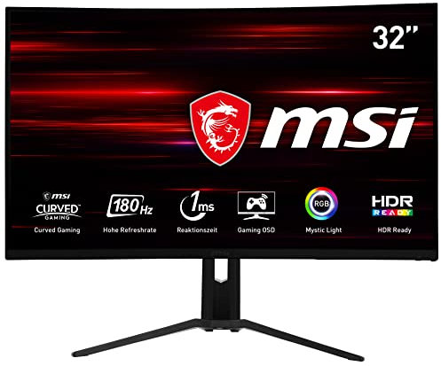 MSI Monitor 32(81.3CM) TFT OPTIX MAG322CR-002 Gaming Curved 180HZ Retail