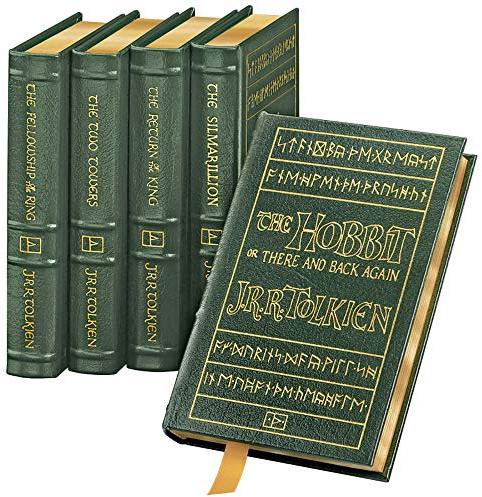 TOLKIEN'S CLASSICS 5 Volume Leather Bound Collector's Set - Including: The Hobbit, The Fellowship of the Ring, The Two Towers #6520-001