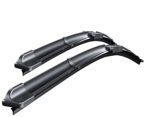 Mossa Vordere Scheibenwischer kompatibel mit BMW 3er F30, F31, F34, M3 F80 (02.2012-2020) - flache Premium Wischerblätter