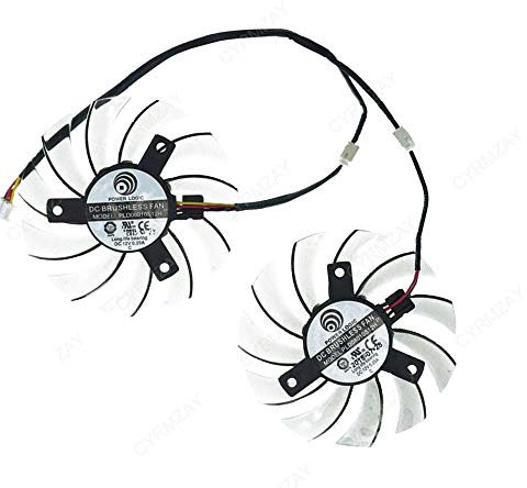 CYRMZAY PLD08010S12H Graphics Card Fan Compatible For GIGABYTE GTX 750Ti GT440 GT610 GT730 HD 6850