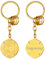 FaithHeart Porte Clés Prénom Personnalisé Saint Forian Pompier Homme Or