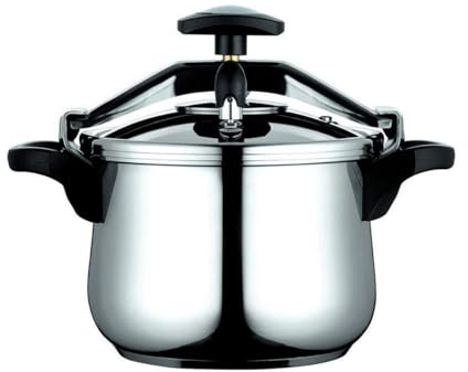 Fagor Clásica Bombe Olla a Presión 8 Litros, Inducción, Express, Acero Inoxidable 18/10, Todo Tipo Cocinas, Fondo Termo Difusor, 3 Sistemas Seguridad