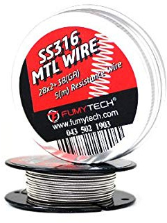 Fumytech Fused Clapton SS316 MTL (28 x 2 GA + 38 GA 5 m)