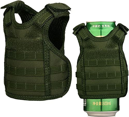 BWuM Gilet di protezione per la birra Molle per bevande e bottiglie, colore: verde oliva
