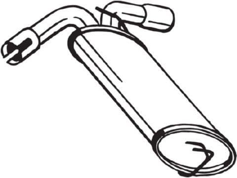 BOSAL 185-495 Endschalldämpfer Endtopf