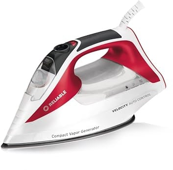 Reliable Velocity 270IR Steam Iron - Auto Control Compact Vapor Generator with Sensor Technology, Patented Technology for Continuous Steam, Zero Leaks, Perfect Temperature, 8 Programmable Heat Setting