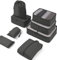 Meowoo 8-teilig Koffer Organizer Set, Packing Cubes, Packwürfel für Urlaub & Business, Reise Organizer mit Kleidertaschen, Gepäck Aufbewahrung Taschen, Ordnungssystem für Koffer (Schwarz)