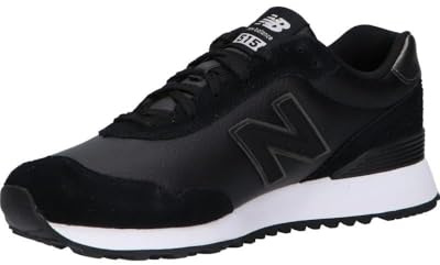 New Balance Women's 515 V3 Sneaker, Black/White/Aluminum Grey, 8