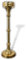 Kerzenleuchter 62cm Altarleuchter Kerzenständer Kirche Krone Gold Antik-Stil Kirchenleuchter