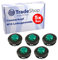 5x Trade-Shop Ersatz Trimmerkopf/Mähkopf/Fadenkopf M10x1,25mm Linksgewinde kompatibel mit Efco 8355, 8405, 8420, 8420 IC, 8425, 8460, 8460 IC
