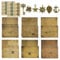 Umschläge Antik Briefpapier mit Umschlag Set Vintage Schreiben Contains 24 Blätter Briefpapier, 12 kraft Umschlägen, 12 Retro Schlüsseln, 12 Hanfseilen, 2 Sheet Vintage Seal Stickers
