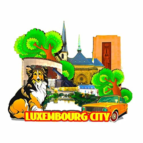 Luxemburg Luxemburg CityMagnet Kühlschrankmagnet Holz 3D Sehenswürdigkeiten Reise Sammlerstück Souvenirs Dekoration Handarbeit 486