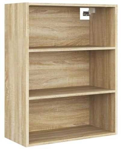 vidaXL Hängeschrank, Wandschrank für Schlafzimmer Wohnzimmer, Schwebeschrank mit viel Stauraum, Bücherschrank Büroschrank Schrank, Sonoma-Eiche
