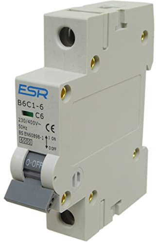 tipo C 6kA MCB interruttore Differenziale Magnetotermico 6kA 6 amp singolo motore di Palo nominale