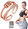 JANSIO Dreifacher Zappelring, JANSIO Triple Fidget Ring, Feelief Zirconica Triple Fidget Ring, Anti-Anxiety Ring for Women (1Pcs-Rose Gold)