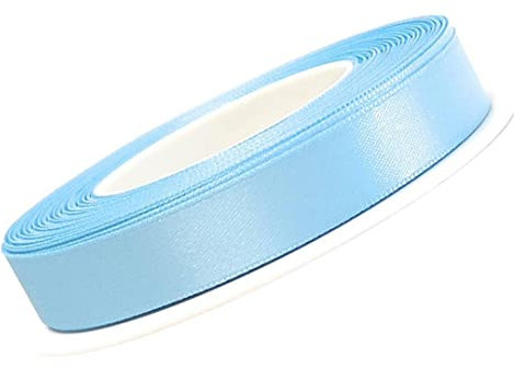 s.dekoda Satinband 25m x 10mm Hellblau Schleifenband Dekoband Satin