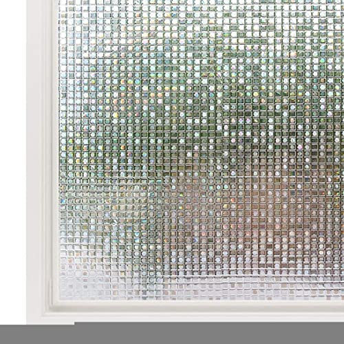 3D Decorative Window Cling Film Designs Vinyl No Glue Window Privacy Film Static Cling Stained Glass Window Sticker-30x200cm