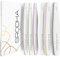 SRODHA Beauty Professional - Set di 6 lime per unghie, a doppio lato, per manicure/pedicure naturali, acriliche e gel, grana 150/180/200/240/280/1000/4000