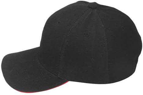 Fafeicy Verstellbare EMF-Blockierungskappe, Strahlungs-WiFi-Signalabschirmungsschutzmütze für Erwachsene, Schwarze Unisex-Baseballkappe