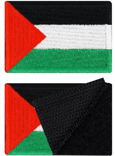 Patches Klett Palestina | Klett Patch Palestine hook and loop Patch Velkro, Klett Patch, Militär Patch mit Klettverschluss Tactical Morale Patches mit Klett | 40x60mm