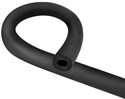 Kajaia Tuyau Anti-Gel Fendu Noir Tuyau d'Isolation D’Hiver Isolation de Tuyaux Calorifugées Tube en Mousse d'Isolation pour Chauffage Plomberie(10 mm de diamètre intérieur, 1,8 mètre de long)