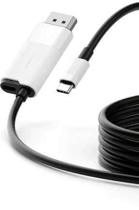 Hagibis - Docking station per Nintendo Switch & Switch OLED, adattatore da USB C a DisplayPort con 8K a 60Hz DP, 100W PD, adattatore da tipo C a DP per laptop, tablet, SteamDeck (bianco)