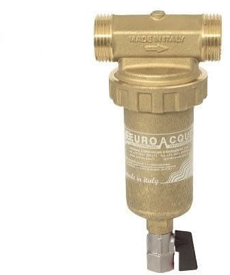 Filtro per acqua dissabbiatore in ottone da 1/2 pollice mod. NANO BRASS