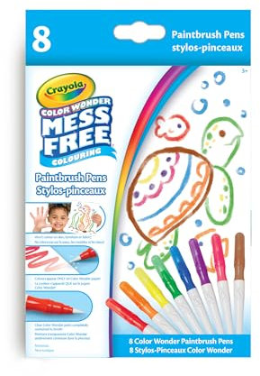 Crayola Color Wonder 8 Piece Mess Free Brush Pen