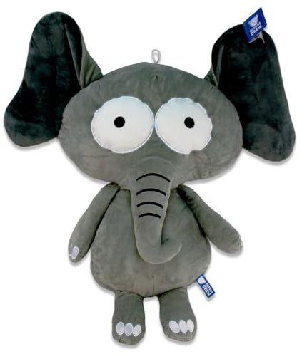 BEMIRO Großer Plüsch Elefant mit Glubschaugen - ca. 50 cm