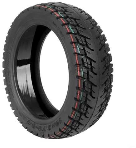 SMZhomeone Ersatz Vollgummireifen 10 Zoll 10X2.70-6.5 Selbstreparierender Offroad-Schlauchlose Reifen Für Dualtron Scooter Elektroroller Reifen