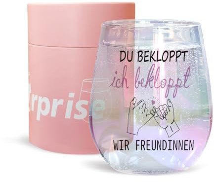 Geschenke für Freundin Frauen Weingläser Geburtstag für Frauen Personalisierte Geschenke für Best Friend Danke Geschenke Freundschaftsgeschenke Weihnachtsgeschenke (Gute Freundin Geschenk)