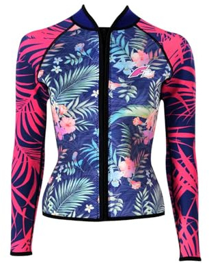 F2 Damen Neopren Oberteil Tropical Jacke Lang 2,5 mm XS Multicolor 2024/25