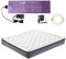 Ustenroya 95% kleine Wellen Wassermatratzen, PVC Wasserbett mit Thermostat, sowohl Wasser als auch Luft können verwendet werden, Faltbare Wasserbettmatratzen, Wasserbett ohne zusätzlichen Rahmen (King