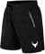 Herren Sport Shorts Kurze Reißverschluss Taschen Kordelzug Mittlere Jogging Kurz Seitensplit Laufhosen Taille A - Schwarz Geometrie, Medium