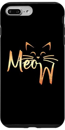 Meow Cat lovers Meow Kitty Funny Cats Mom And Cat Dad Case for iPhone 7 Plus/8 Plus
