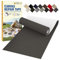Flicken Selbstklebend Stoff, 8 x 160 cm Wasserdichtes Stoffklebeband, Selbstklebende Canvas Flicken für Outdoor-Möbel, Bootabdeckungen, Sofas, Zelte, Lounge-Stühle, Sonnenschutz, Schwarz Grau