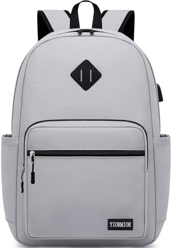 Book Bag Boys Girls Teenagers, School Backpack for Men Women Daypacks with USB 15.6 inches Laptop