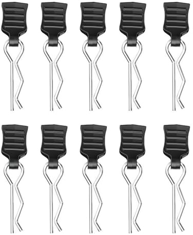 10 Stücke RC Karosserie Clips Deerc Ersatzteile mit Aufreißlaschen RC Körper Shell Pin Karosserie Clips Rc Karosserieklammern Bent Springy für 1/10 1/12 1/16 Fernbedienung Auto Shell Modell Ersatzteil