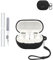 Silicone Protective Case for SoundPEATS POP Clip Earbuds - Durable and Eco-Friendly Bluetooth Earphone Cover with Precise Holes and Charging Compatibility - Shock-proof, Comfortable Touch,Black