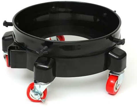 Acouto Rouler Un Godet Dolly pour Le Lavage de la Voiture, Chariot à Pousser Facile avec 5 roulettes, Godet Dolly avec Roues Wash Lavage de