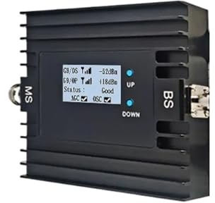 Ripetitore Di Segnale 4G 5G, Amplificatore Cellulare GSM 2G 3G LTE700, LTE800, EGSM900, DCS/LTE1800, Monitoraggio Tramite App Copertura più ampia(900-2100Mhz B8-B1)