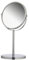 axentia Miroir Cosmétique sur Pied Double Face, Miroir de Maquillage Rond 1x et 3X Grossissement, Miroir de Rasage Pivotant, env. Ø 17 cm, Argenté