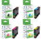 ARMOR 4 x XL Patronen für Epson T1295 (1xBlack, je 1x C, M, Y) Perfekte Qualität Druckerpatronen kompatibel für T 1295, 44ml