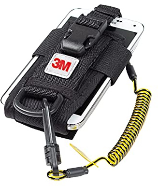 Capital Safety 3M DBI-SALA Fall Protection For Tools,1500089,Adj Radio Holster Combo w/Clip2Loop Coil and Micro D-Ring, Size To Any Portable Radio/Small Device,Mount To Harness/Belt, 5.25 inches x 2.25, Black