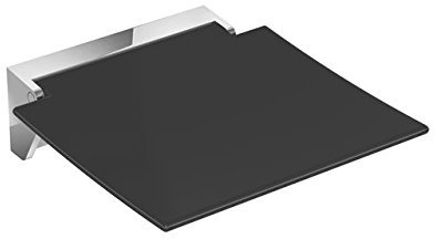 Hewi heinrich wilke 950.51.20590 92 strapontin, 350 mm - 350 x 373 console chromé assise gris/anthracite