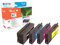Peach H953/957 Spar Pack Druckerpatronen XL (BK, C, M, Y) ersetzt HP No. 953XL, L0S70AE, F6U16AE, F6U17AE, F6U18AE - kompatibel zur neuesten Drucker Firmware - für z.B. HP OfficeJet Pro 7740 WF