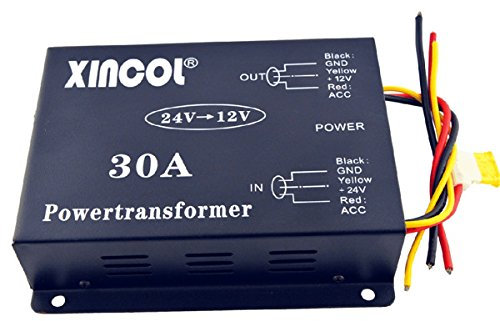 C-FUNN Kfz Dc 24V Bis 12V 30 A Netzteil Transformator Konverter Mit Ventilator Regelung