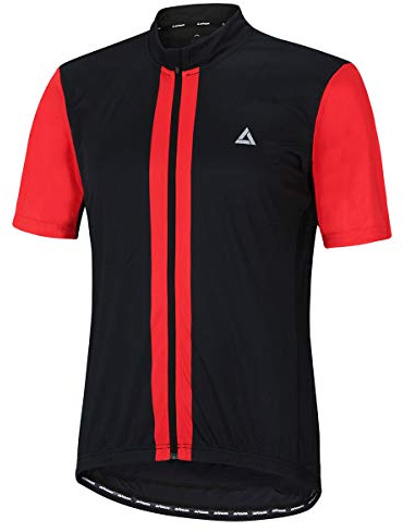 Airtracks Herren Funktions Fahrradtrikot Kurzarm Pro Line II - Radtrikot - Jersey - Fahrradshirt Kurzarm - Radshirt - Bikeshirt MTB mit Taschen - Atmungsaktiv - UV Schutz - Schnelltrocknend