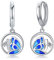 Schmetterling Ohrringe Kinder Creolen 925 Sterling Silber Mädchen Creolen Schmetterling Ohrringe Durchmesser 14 mm Klappcreolen für Damen